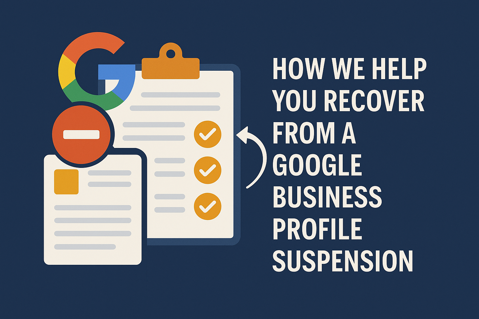 Google Business Profile suspension recovery illustration